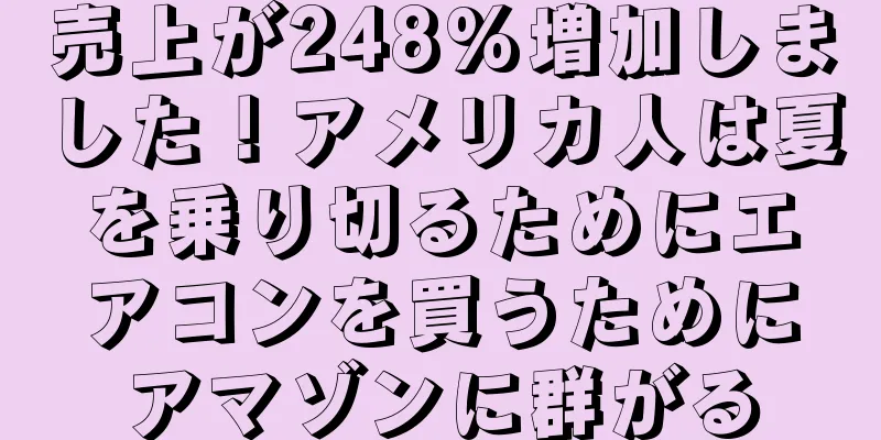 売上が248%増加しました！アメリカ人は夏を乗り切るためにエアコンを買うためにアマゾンに群がる