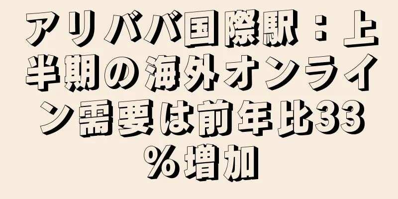 アリババ国際駅：上半期の海外オンライン需要は前年比33％増加