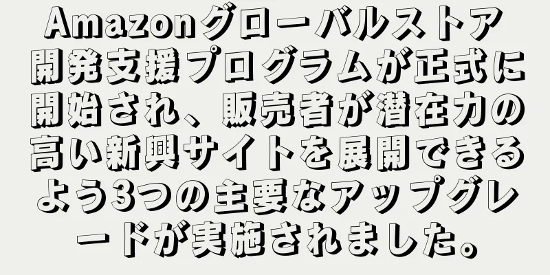 Amazonグローバルストア開発支援プログラムが正式に開始され、販売者が潜在力の高い新興サイトを展開できるよう3つの主要なアップグレードが実施されました。