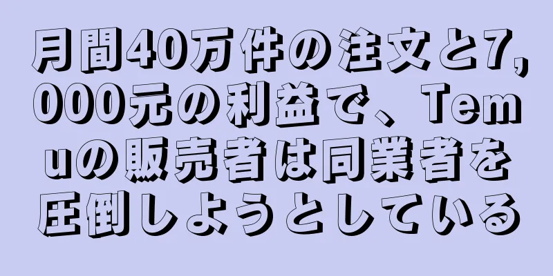 月間40万件の注文と7,000元の利益で、Temuの販売者は同業者を圧倒しようとしている