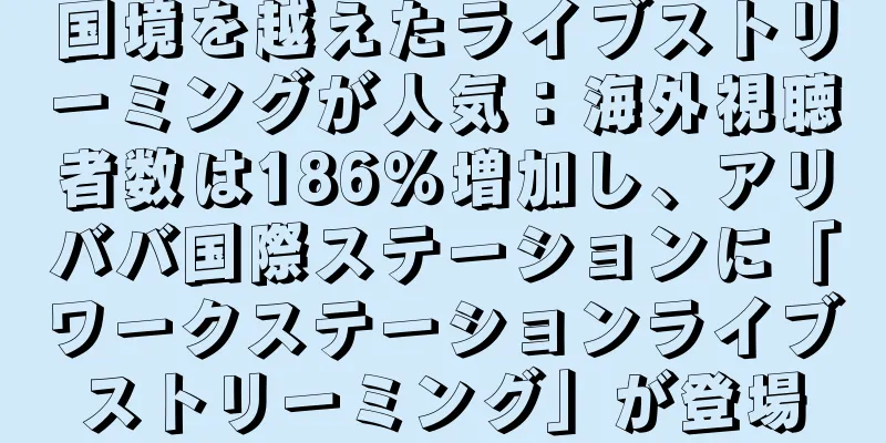 国境を越えたライブストリーミングが人気：海外視聴者数は186％増加し、アリババ国際ステーションに「ワークステーションライブストリーミング」が登場