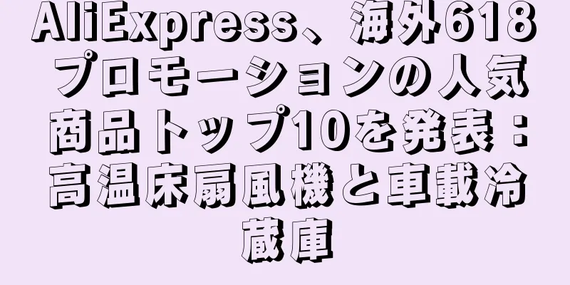 AliExpress、海外618プロモーションの人気商品トップ10を発表：高温床扇風機と車載冷蔵庫