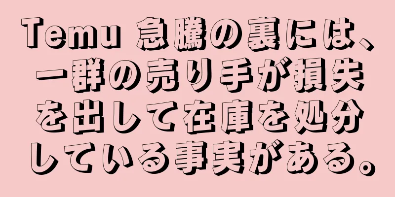 Temu 急騰の裏には、一群の売り手が損失を出して在庫を処分している事実がある。