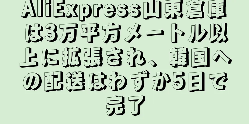 AliExpress山東倉庫は3万平方メートル以上に拡張され、韓国への配送はわずか5日で完了