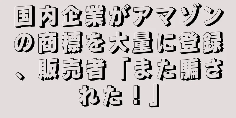 国内企業がアマゾンの商標を大量に登録、販売者「また騙された！」