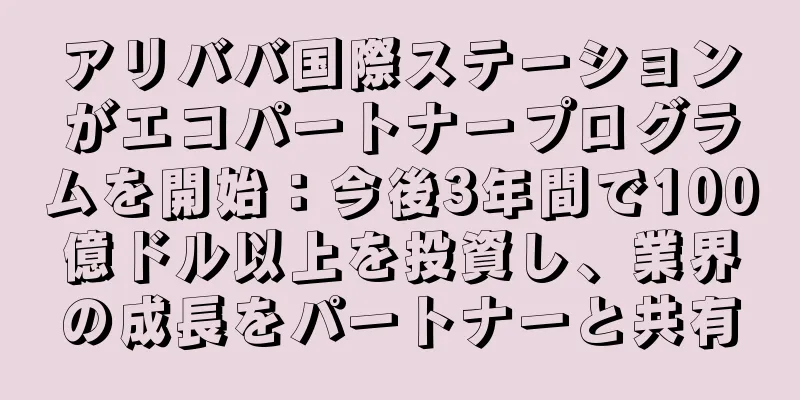 アリババ国際ステーションがエコパートナープログラムを開始：今後3年間で100億ドル以上を投資し、業界の成長をパートナーと共有