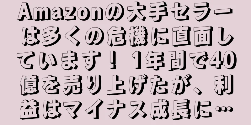 Amazonの大手セラーは多くの危機に直面しています！ 1年間で40億を売り上げたが、利益はマイナス成長に…