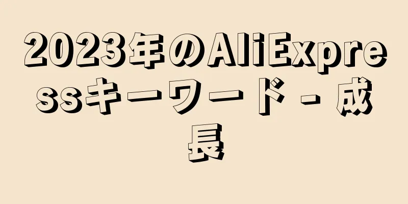 2023年のAliExpressキーワード - 成長
