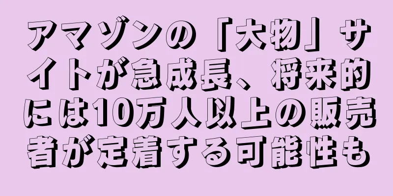 アマゾンの「大物」サイトが急成長、将来的には10万人以上の販売者が定着する可能性も