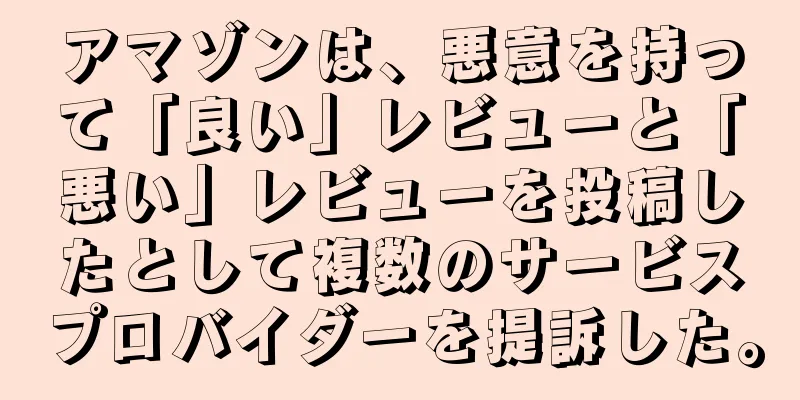 アマゾンは、悪意を持って「良い」レビューと「悪い」レビューを投稿したとして複数のサービスプロバイダーを提訴した。