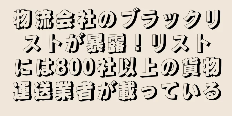 物流会社のブラックリストが暴露！リストには800社以上の貨物運送業者が載っている