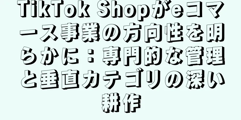 TikTok Shopがeコマース事業の方向性を明らかに：専門的な管理と垂直カテゴリの深い耕作