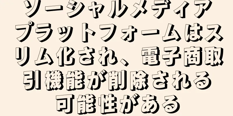 ソーシャルメディアプラットフォームはスリム化され、電子商取引機能が削除される可能性がある