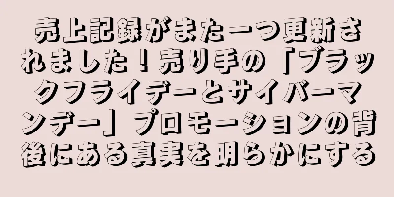 売上記録がまた一つ更新されました！売り手の「ブラックフライデーとサイバーマンデー」プロモーションの背後にある真実を明らかにする