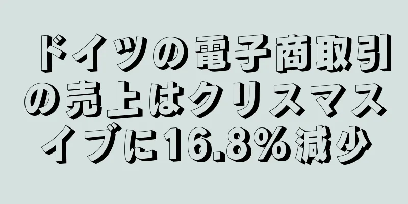 ドイツの電子商取引の売上はクリスマスイブに16.8%減少
