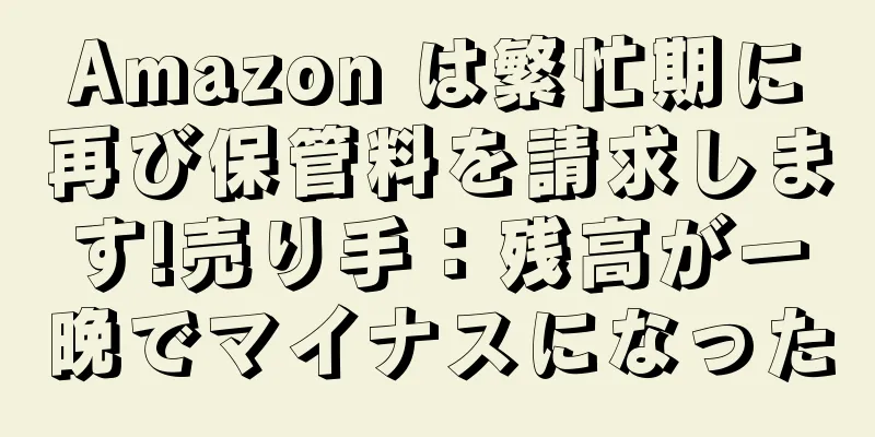 Amazon は繁忙期に再び保管料を請求します!売り手：残高が一晩でマイナスになった