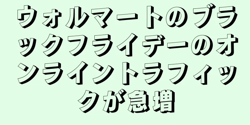 ウォルマートのブラックフライデーのオンライントラフィックが急増