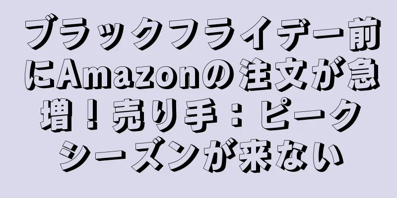ブラックフライデー前にAmazonの注文が急増！売り手：ピークシーズンが来ない
