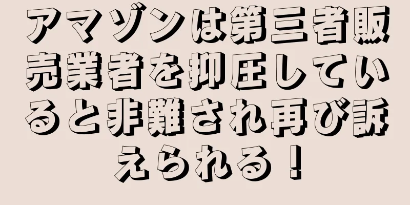 アマゾンは第三者販売業者を抑圧していると非難され再び訴えられる！