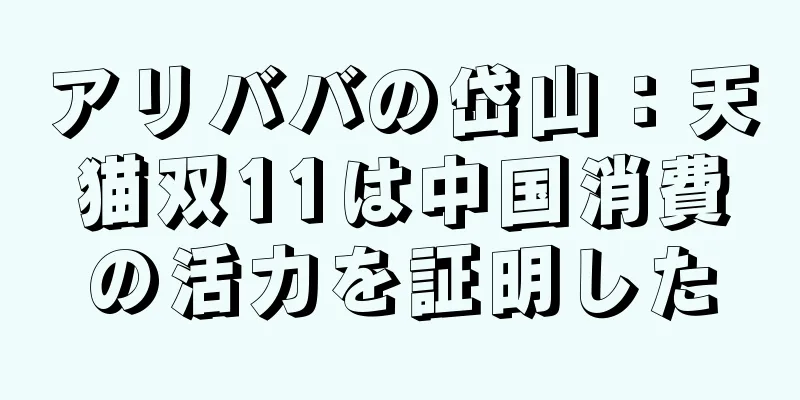アリババの岱山：天猫双11は中国消費の活力を証明した