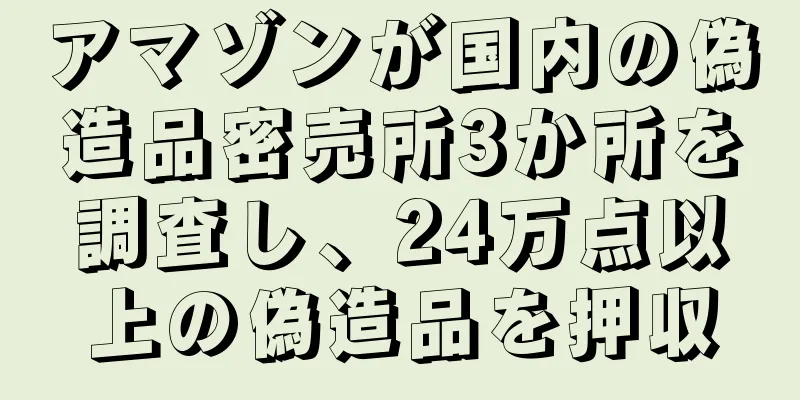 アマゾンが国内の偽造品密売所3か所を調査し、24万点以上の偽造品を押収