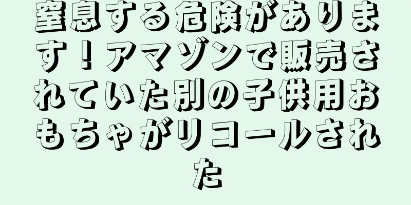 窒息する危険があります！アマゾンで販売されていた別の子供用おもちゃがリコールされた