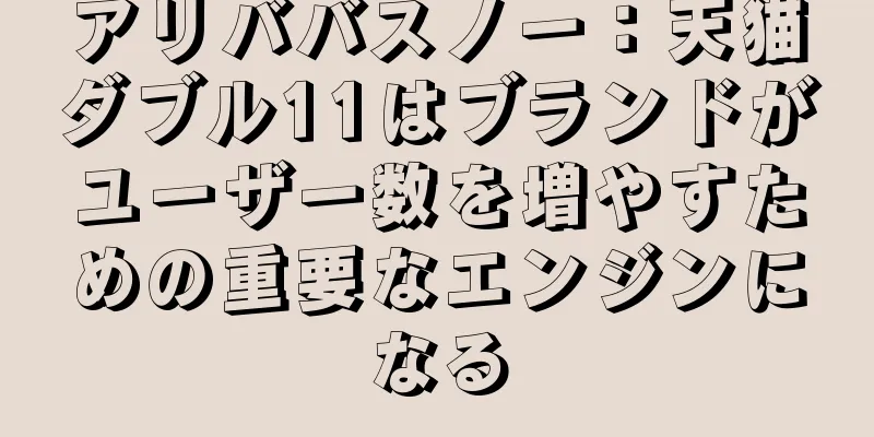 アリババスノー：天猫ダブル11はブランドがユーザー数を増やすための重要なエンジンになる