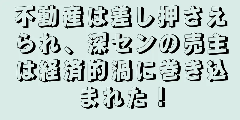 不動産は差し押さえられ、深センの売主は経済的渦に巻き込まれた！