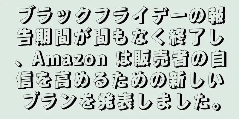 ブラックフライデーの報告期間が間もなく終了し、Amazon は販売者の自信を高めるための新しいプランを発表しました。
