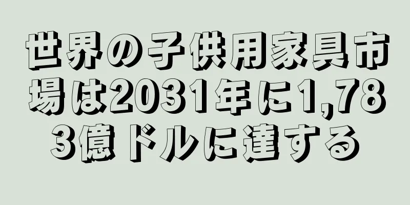 世界の子供用家具市場は2031年に1,783億ドルに達する