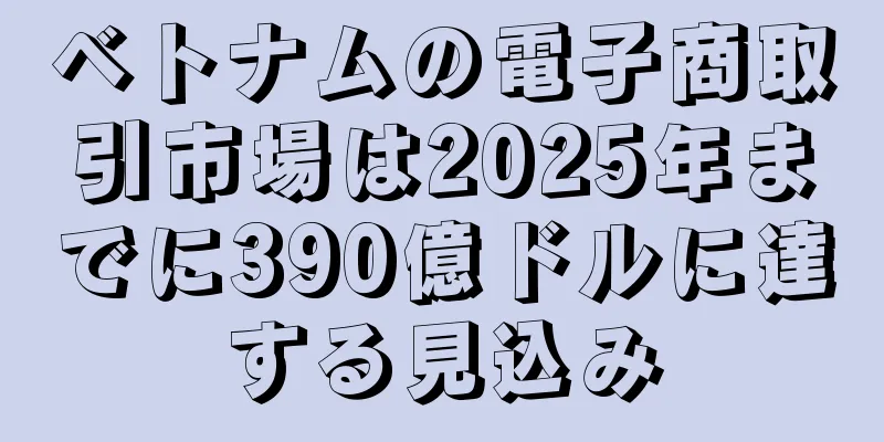 ベトナムの電子商取引市場は2025年までに390億ドルに達する見込み