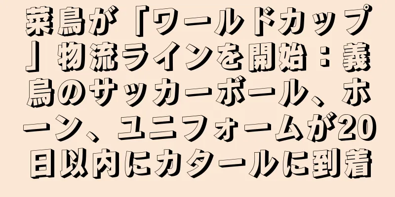 菜鳥が「ワールドカップ」物流ラインを開始：義烏のサッカーボール、ホーン、ユニフォームが20日以内にカタールに到着