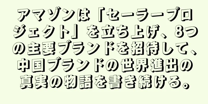 アマゾンは「セーラープロジェクト」を立ち上げ、8つの主要ブランドを招待して、中国ブランドの世界進出の真実の物語を書き続ける。