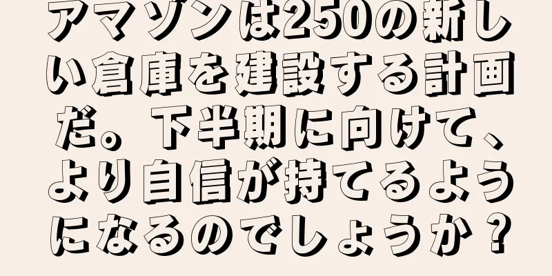 アマゾンは250の新しい倉庫を建設する計画だ。下半期に向けて、より自信が持てるようになるのでしょうか？