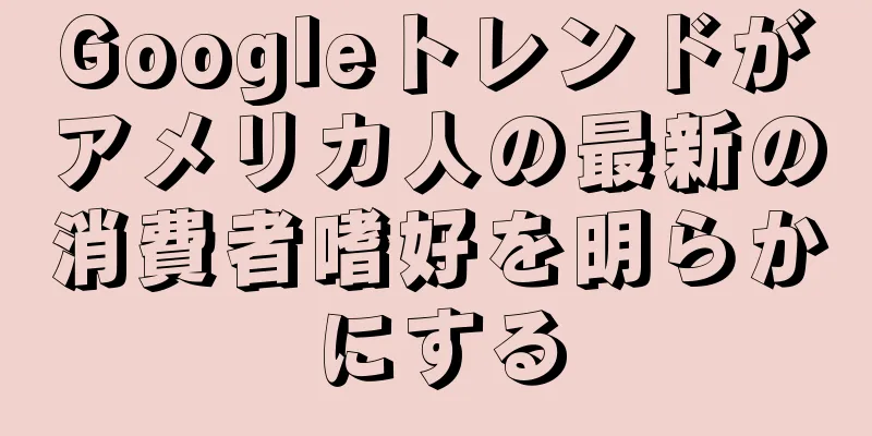Googleトレンドがアメリカ人の最新の消費者嗜好を明らかにする