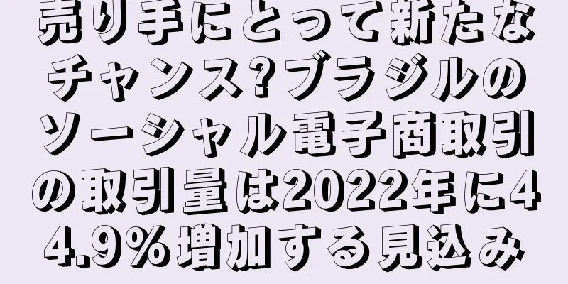 売り手にとって新たなチャンス?ブラジルのソーシャル電子商取引の取引量は2022年に44.9%増加する見込み