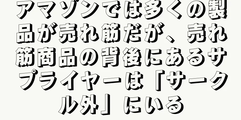 アマゾンでは多くの製品が売れ筋だが、売れ筋商品の背後にあるサプライヤーは「サークル外」にいる