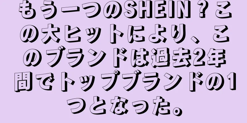 もう一つのSHEIN？この大ヒットにより、このブランドは過去2年間でトップブランドの1つとなった。