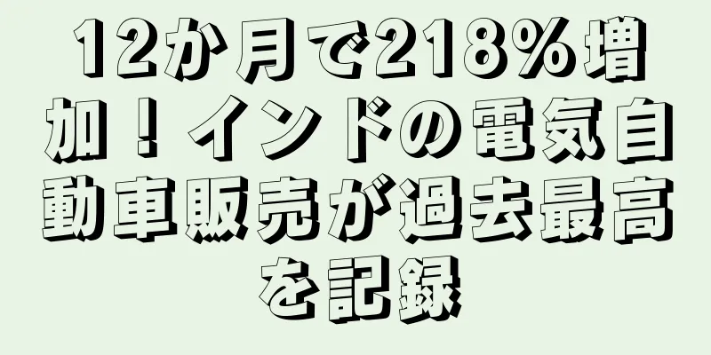 12か月で218%増加！インドの電気自動車販売が過去最高を記録