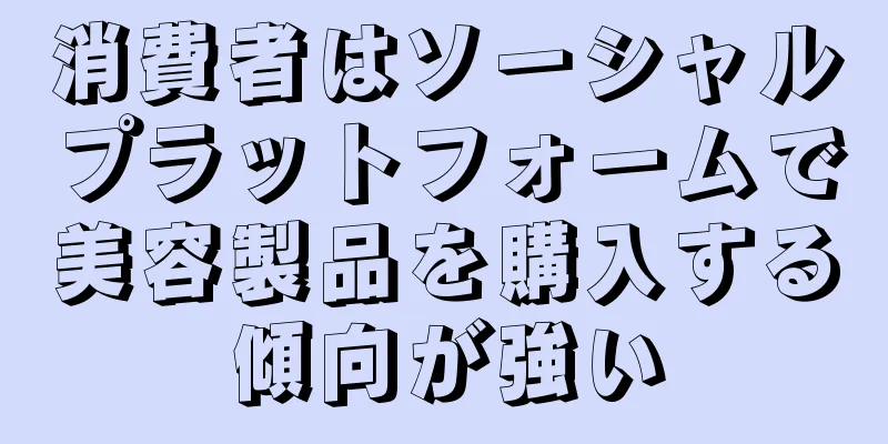 消費者はソーシャルプラットフォームで美容製品を購入する傾向が強い