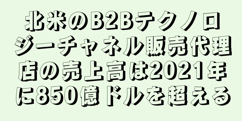 北米のB2Bテクノロジーチャネル販売代理店の売上高は2021年に850億ドルを超える