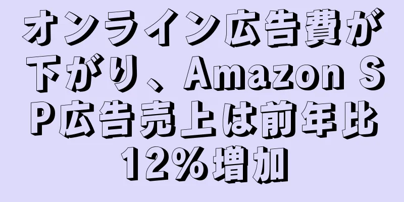 オンライン広告費が下がり、Amazon SP広告売上は前年比12％増加