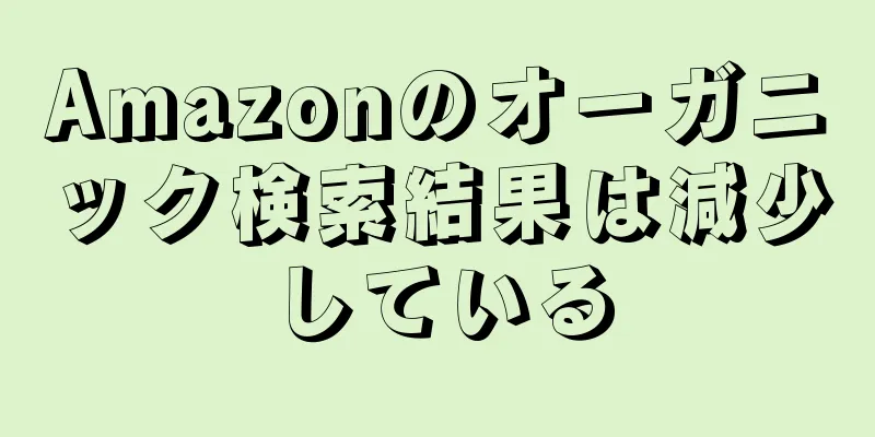Amazonのオーガニック検索結果は減少している