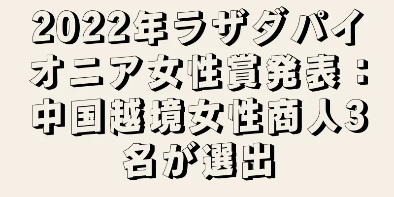 2022年ラザダパイオニア女性賞発表：中国越境女性商人3名が選出