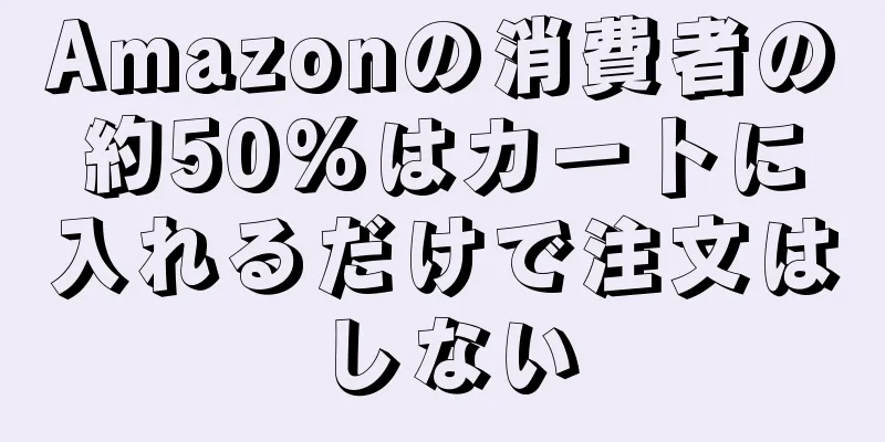 Amazonの消費者の約50%はカートに入れるだけで注文はしない