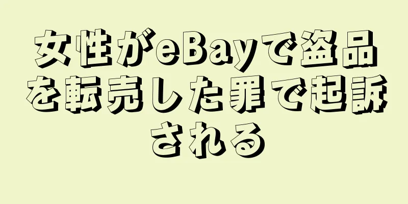 女性がeBayで盗品を転売した罪で起訴される