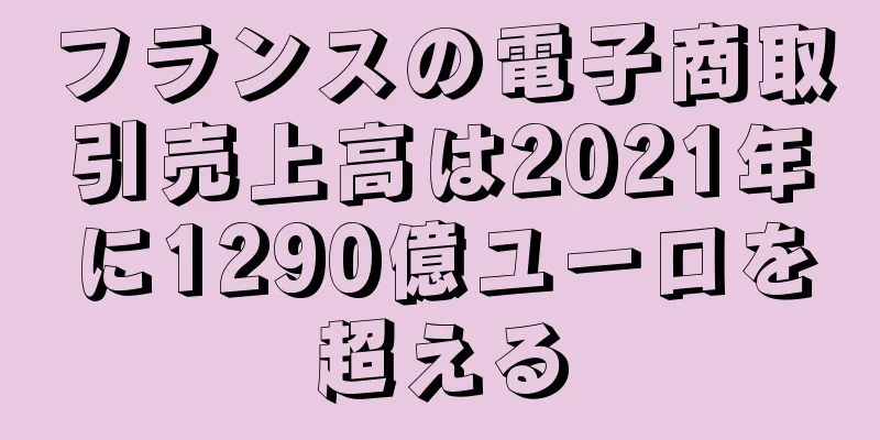 フランスの電子商取引売上高は2021年に1290億ユーロを超える
