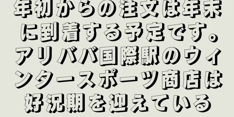 年初からの注文は年末に到着する予定です。アリババ国際駅のウィンタースポーツ商店は好況期を迎えている