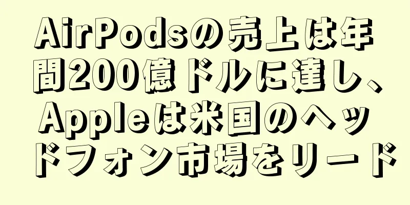 AirPodsの売上は年間200億ドルに達し、Appleは米国のヘッドフォン市場をリード