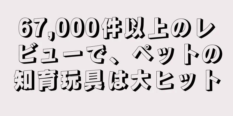 67,000件以上のレビューで、ペットの知育玩具は大ヒット